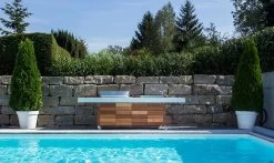 Grillfürst Outdoor Küche Mit Beton-Arbeitsplatte Und HPL-Unterschrank - Mit Edler Holzverkleidung (300 Cm X 80 Cm) - Mit Einbaugrill Und Planchagrill -Günstiges Grill Geschäft Grillfuerst Outdoor Kueche gegossener Glasfaserbeton Bangikrai 3 1645801077
