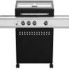 Grillfürst S330G 3-Brenner Gasgrill Mit Seitenkocher Und Gusseisen Rosten Inkl. Abdeckhaube