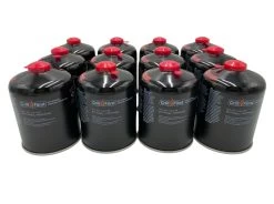 Grillfürst Kombi Kartuschen-Druckregler 50 Mbar - X-DEAL Inkl. 12 Grillfürst Gaskartuschen -Günstiges Grill Geschäft Grillfuerst Schraubkartusche Gaskartusche Set 12 Stk