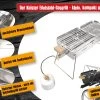 Knister Edelstahl-Gasgrill - Ausziehbarer Kompaktgrill