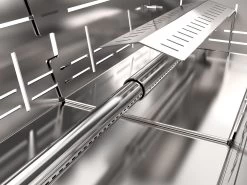 Knister Edelstahl-Gasgrill - Ausziehbarer Kompaktgrill 19 Knister Edelstahl-Gasgrill - Ausziehbarer Kompaktgrill -Günstiges Grill Geschäft Knister Edelstahl Gasgrill Kompaktgrill Brenner Detail