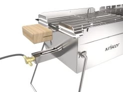 Knister Edelstahl-Gasgrill - Ausziehbarer Kompaktgrill 15 Knister Edelstahl-Gasgrill - Ausziehbarer Kompaktgrill -Günstiges Grill Geschäft Knister Edelstahl Gasgrill Kompaktgrill Gasanschluss