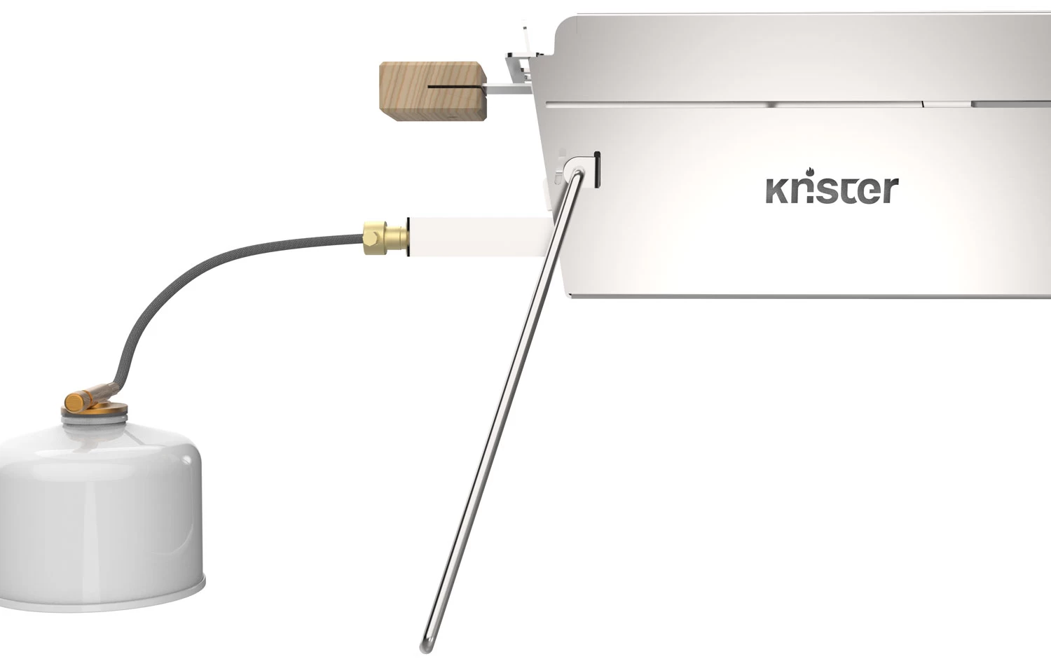 Knister Edelstahl-Gasgrill - Ausziehbarer Kompaktgrill 6 Knister Edelstahl-Gasgrill - Ausziehbarer Kompaktgrill – Bild 4