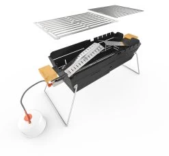 Knister Gasgrill - Ausziehbarer Kompaktgrill -Günstiges Grill Geschäft Knister Gasgril Aufbau Bauteile