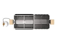 Knister Gasgrill - Ausziehbarer Kompaktgrill -Günstiges Grill Geschäft Knister Gasgril Grillrost im Grill
