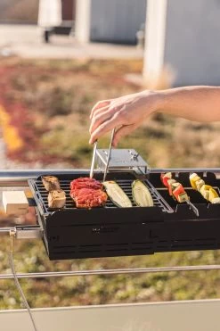 Knister Gasgrill - Ausziehbarer Kompaktgrill -Günstiges Grill Geschäft Knister Gasgrill Fleisch Grillrost Spiesse
