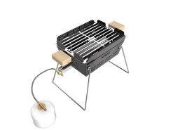 Knister Gasgrill - Ausziehbarer Kompaktgrill -Günstiges Grill Geschäft Knister Gasgrill zusammengeschoben