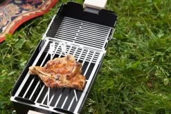 Knister Grill Original - Ausziehbarer Holzkohle Kompaktgrill -Günstiges Grill Geschäft Knister Grill Grillroste hoehenverstellbar