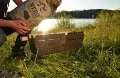 Knister Grill Original - Ausziehbarer Holzkohle Kompaktgrill -Günstiges Grill Geschäft Knister Grill Holzkohle befuellen