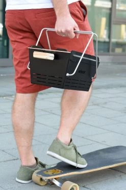 Knister Grill Original - Ausziehbarer Holzkohle Kompaktgrill -Günstiges Grill Geschäft Knister Grill leichter Transport unterwegs