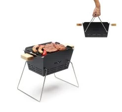 Knister Grill Small - Holzkohle Kompaktgrill -Günstiges Grill Geschäft Knister Small Transport Henkel umklappbar