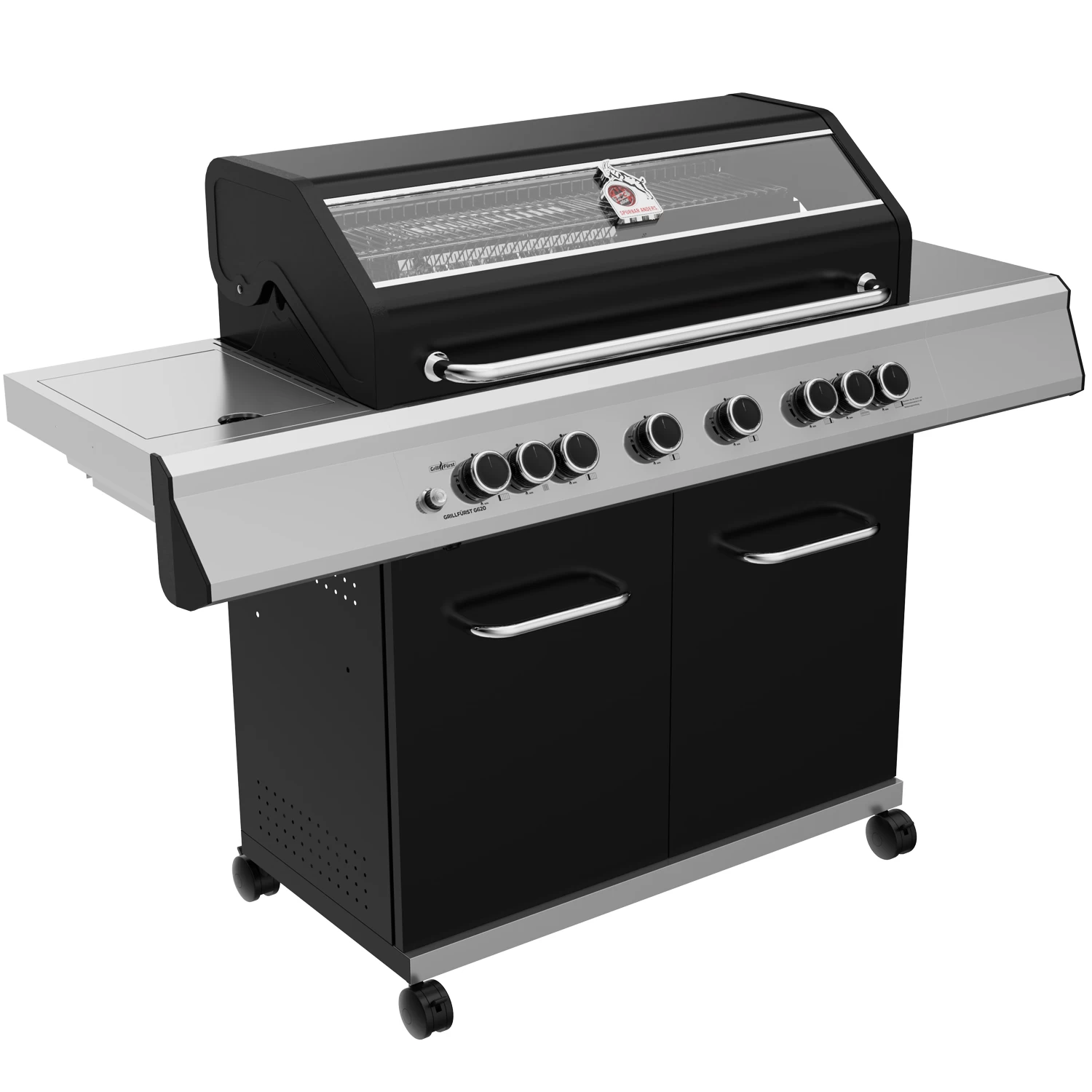 Grillfürst G620E 6-Brenner Gasgrill - 1. FC Köln Edition - Edelstahlroste 4 Grillfürst G620E 6-Brenner Gasgrill - 1. FC Köln Edition - Edelstahlroste – Bild 2