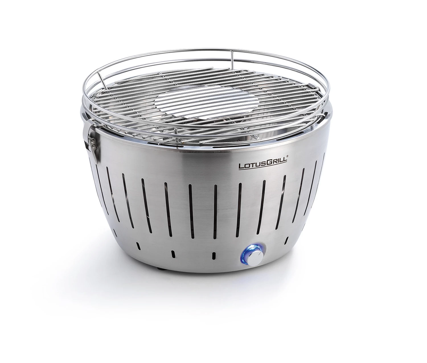 LotusGrill Classic - Holzkohle Tischgrill - Metallicsilber Inkl. Tasche