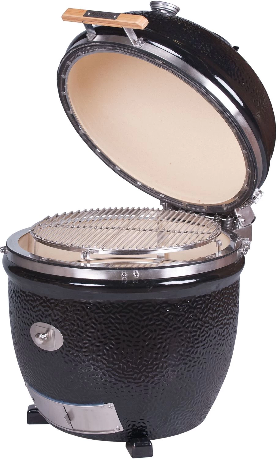 Monolith Grill LeCHEF BBQ GURU - PRO-Serie 2.0 Schwarz - OHNE Gestell Und Seitentische - Inkl. UltraQ Controller Set 5 Monolith Grill LeCHEF BBQ GURU - PRO-Serie 2.0 Schwarz - OHNE Gestell Und Seitentische - Inkl. UltraQ Controller Set – Bild 3