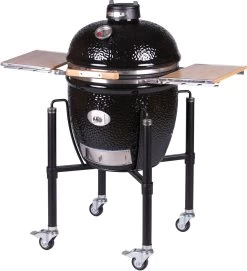 Monolith Grill CLASSIC BBQ GURU - PRO-Serie 2.0 Schwarz - MIT Gestell Und Seitentischen - Inkl. DigiQ Controller Set -Günstiges Grill Geschäft Monolith Keramik Grill Classic PRO Serie 2 0 129001 black 4
