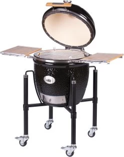 Monolith Grill CLASSIC BBQ GURU - PRO-Serie 2.0 Schwarz - MIT Gestell Und Seitentischen - Inkl. DigiQ Controller Set -Günstiges Grill Geschäft Monolith Keramik Grill Classic PRO Serie 2 0 129001 black 6
