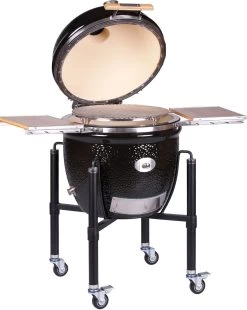 Monolith Grill LeCHEF PRO-Serie 2.0 Schwarz - MIT Gestell Und Seitentischen -Günstiges Grill Geschäft Monolith Keramik Grill Le Chef PRO Serie 2 0 121030 black 4