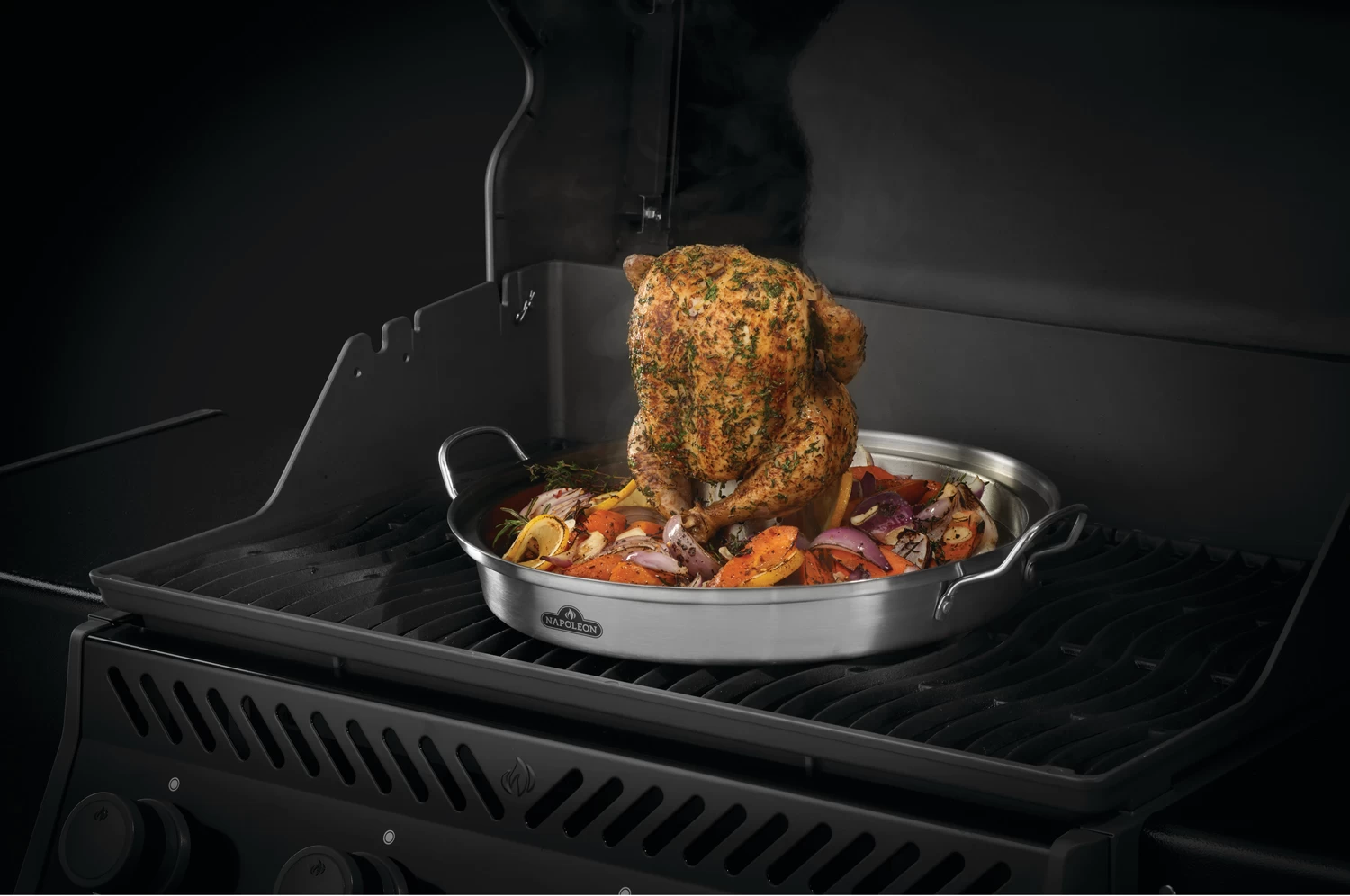 Napoleon PRO Edelstahl Hähnchenbräter / Hähnchenhalter 3in1 5 Napoleon PRO Edelstahl Hähnchenbräter / Hähnchenhalter 3in1 – Bild 3
