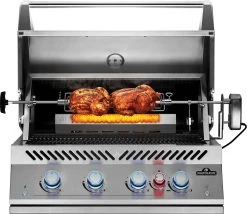 Napoleon 700-Series 32" BIG32 Edelstahl Einbaugrill Inkl. Drehspieß - Modell 2023 -Günstiges Grill Geschäft Napoleon Einbaugrill BIG32 Rotisserie Backburner