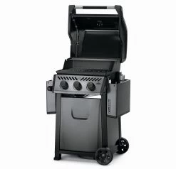 Napoleon Freestyle 365 Gasgrill, Graphit - Modell 2023 - X-DEAL Inkl. Abdeckhaube Und Gussplatte -Günstiges Grill Geschäft Napoleon Freestyle 365 Gasgrill Seite Deckel offen 2
