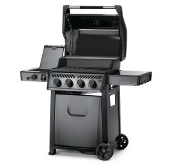 Napoleon Freestyle 425 Gasgrill, Graphit - Mit Sizzle Zone - Modell 2023 - X-DEAL Inkl. Drehspieß -Günstiges Grill Geschäft Napoleon Freestyle 425 Gasgrill Sizzle Zone offen