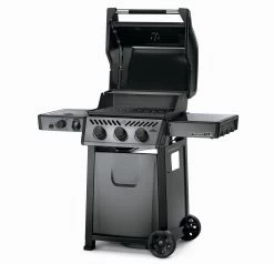 Napoleon Freestyle 365 Gasgrill, Graphit - Mit Sizzle Zone - Modell 2023 - X-DEAL Inkl. Drehspiess 25 Napoleon Freestyle 365 Gasgrill, Graphit - Mit Sizzle Zone - Modell 2023 - X-DEAL Inkl. Drehspiess -Günstiges Grill Geschäft Napoleon Gasgrill Freestyle 365 Side Deckel offen