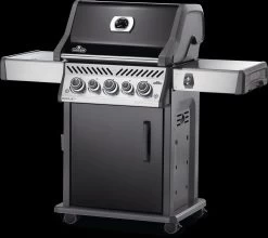 Napoleon Rogue SE 425 Gasgrill, Schwarz Mit Gussrosten - Hero Modell 2023 Inkl. Drehspieß - SMART Deal Inkl. Grillfürst Grill Control -Günstiges Grill Geschäft Napoleon Gasgrill RSE425 Hero Drehregler beleuchtet