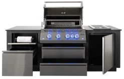 Napoleon Outdoor Küche Oasis Compact 105 Mit BIG32 Einbaugrill Und Einbau Sizzle Zone - Inkl. Arbeitsplatte Aus Feinsteinzeug