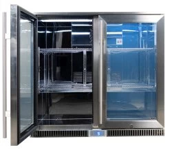 Napoleon Outdoor - Kühlschrank, 210 Liter, 2-türig Mit Doppelverglasung Und LED Beleuchtung - Wasserdicht Nach IP24 31 Napoleon Outdoor - Kühlschrank, 210 Liter, 2-türig Mit Doppelverglasung Und LED Beleuchtung - Wasserdicht Nach IP24 -Günstiges Grill Geschäft Napoleon Outdoor Kueche Kuehlschrank leer Tuer offen links