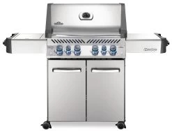 Napoleon Prestige 500 Edelstahl Gasgrill - Mit Safety Glow - X-DEAL Inkl. Grillthermometer, Schneidebrett Und Windschild Für SIZZLE ZONE