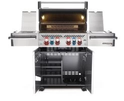Napoleon Prestige Pro 500-3 Edelstahl Gasgrill Inkl. Drehspieß - X-DEAL Inkl. Napoleon Holzkohlegrill Kugelgrill Ø 57cm -Günstiges Grill Geschäft Napoleon Prestige Pro 500 offen 02