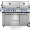 Napoleon Prestige Pro 825-3 Edelstahl Gasgrill Inkl. Drehspieß Und Bodenbeleuchtung - Modell 2023 - SMART Deal Inkl. Grillfürst Grill Control Mit Companion Device Und Einstichthermometer -Günstiges Grill Geschäft Napoleon Prestige Pro 825 Gasgrill PRO825RSBIPSS 2