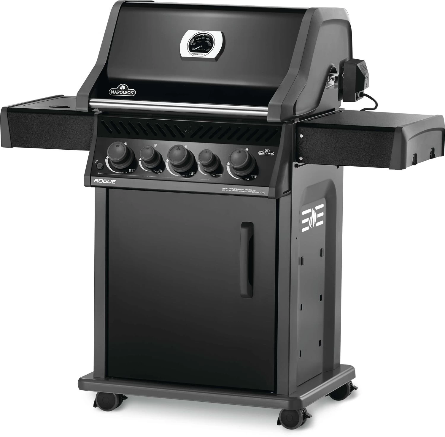 Napoleon Rogue 425 Gasgrill - All Black - Mit Seitenbrenner - Hero Modell 2023 Mit Heckbrenner Inkl. Drehspieß Und Abdeckhaube 5 Napoleon Rogue 425 Gasgrill - All Black - Mit Seitenbrenner - Hero Modell 2023 Mit Heckbrenner Inkl. Drehspieß Und Abdeckhaube – Bild 3
