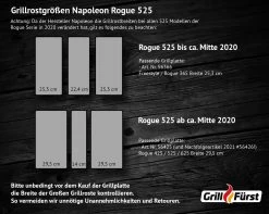 Napoleon Grillplatte / Gussplatte Für Rogue 365 (und Rogue 525 Bis 2020) Breite 25,3 Cm -Günstiges Grill Geschäft Napoleon Rogue 525 Grillplatte Breite 1