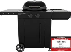 Outdoorchef Gas Kugelgrill Arosa 570 G Evo Black Style - Inkl. Blazing-/Cooking Zone Kit Plus -Günstiges Grill Geschäft Outdoorchef Arosa 570 G Evo Blazing Cooking Zone Testsieger
