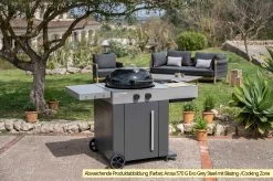 Outdoorchef Gas Kugelgrill Arosa 570 G Evo Black Style - Inkl. Blazing-/Cooking Zone Kit Plus -Günstiges Grill Geschäft Outdoorchef Arosa 570 G Evo Grey Steel Blazing Zone