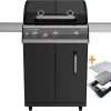 Outdoorchef Dualchef 325 G Gasgrill Mit Seitenkocher + BLAZING ZONE Infrarotbrenner + DGS Gusseisen Grillrost 2 Stk. + DGS Gemüse Grillrost 2 Stk. -Günstiges Grill Geschäft Outdoorchef Dualchef 325 G Upgrade Blazing Zone