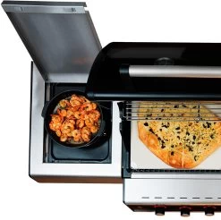 Outdoorchef Dualchef 325 G Gasgrill Mit Seitenkocher + BLAZING ZONE Infrarotbrenner + DGS Gusseisen Grillrost 2 Stk. + DGS Gemüse Grillrost 2 Stk. -Günstiges Grill Geschäft Outdoorchef Dualchef Seitenkocher 1