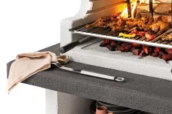 Palazzetti Grillkamin Balos Mit Pizzaofen Inkl. Montagematerial -Günstiges Grill Geschäft Palazzetti Balos Simsplatte Marmotech