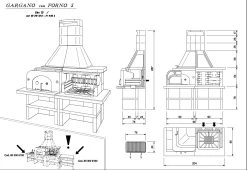Palazzetti Grillkamin Gargano 3 Mit Pizzaofen Inkl. Montagematerial -Günstiges Grill Geschäft Palazzetti Grillkami Gargano 3 Skizze