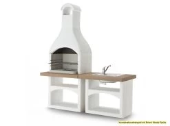 Palazzetti Outdoor Küche: Modul Grillkamin Brioni Inkl. Montagematerial -Günstiges Grill Geschäft Palazzetti Grillkamin Brioni Outdoor Kueche Kombi 3