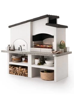 Palazzetti Grillkamin New Zealand 2 Mit Pizzaofen Inkl. Montagematerial -Günstiges Grill Geschäft Palazzetti Grillkamin New Zealand 2