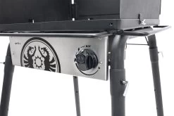 Petromax Gastisch / Gaskocher GE45 Mit Einzelbrenner -Günstiges Grill Geschäft Petromax Gastisch ge45 Detail Front mit Gasregler