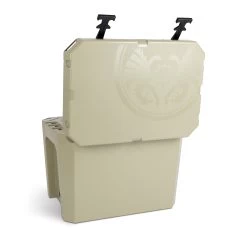 Petromax Kühlbox 25 Liter Sand - Inkl. Sitzkissen, Haft-Unterlage Und Einsatzkorb -Günstiges Grill Geschäft Petromax Kuehlbox kx25 sand back open