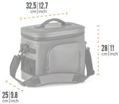 Petromax Kühltasche 8 Liter / Oliv 7 Petromax Kühltasche 8 Liter / Oliv -Günstiges Grill Geschäft Petromax Kuehtasche 8Liter Abmessungen 2