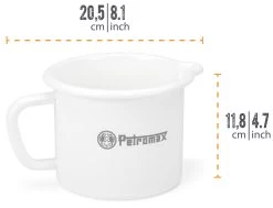 Petromax Emaille Milchtopf / 1400 Ml / Weiß 7 Petromax Emaille Milchtopf / 1400 Ml / Weiß -Günstiges Grill Geschäft Petromax Milchtopf Emaille 1400ml weiss Abmessungen