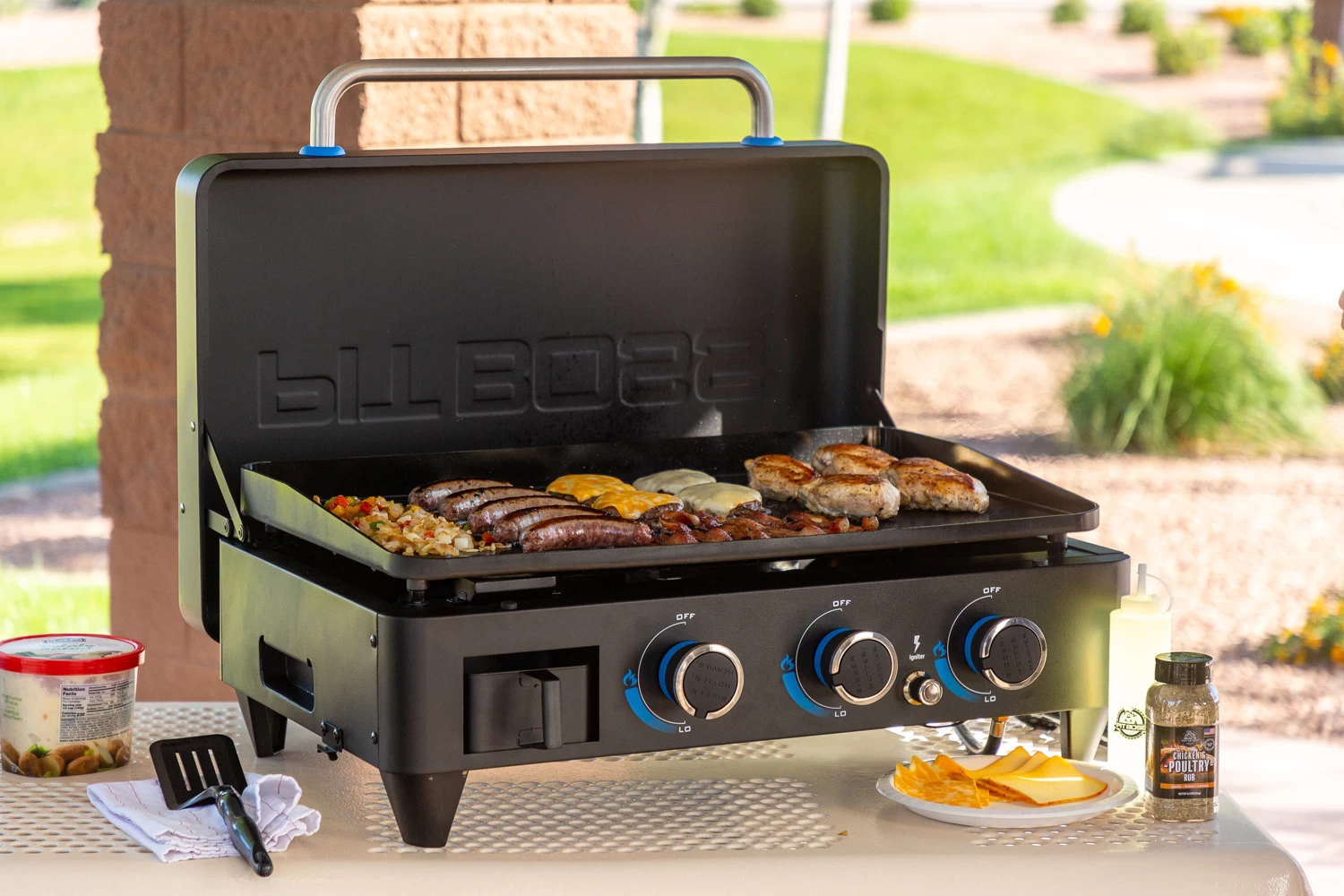 Pit Boss Plancha Grill Ultimate Plancha 3-Brenner - Mit Untergestell 16 Pit Boss Plancha Grill Ultimate Plancha 3-Brenner - Mit Untergestell – Bild 14