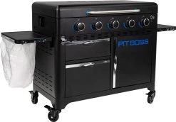 Pit Boss Planchagrill Ultimate Plancha 5-Brenner - Grillstation -Günstiges Grill Geschäft Pit Boss Planchagrill Ultimate 5 Brenner Abfallbeutelhalter