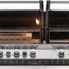 Napoleon Prestige Pro 825-3 Edelstahl Einbaugrill Gas - Inkl. Drehspieß - Modell 2023 -Günstiges Grill Geschäft PrestigePro BIPRO825 RBI 3 GrillHead Str NoRotis LidOpn IntLtsOn