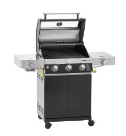 Rösle Gasgrill Videro G3-S VARIO+ Schwarz - Modell 2023 Inkl. Abdeckhaube -Günstiges Grill Geschäft Roesle Gasgrill Videro G3 S Vario 25520 Deckel 2